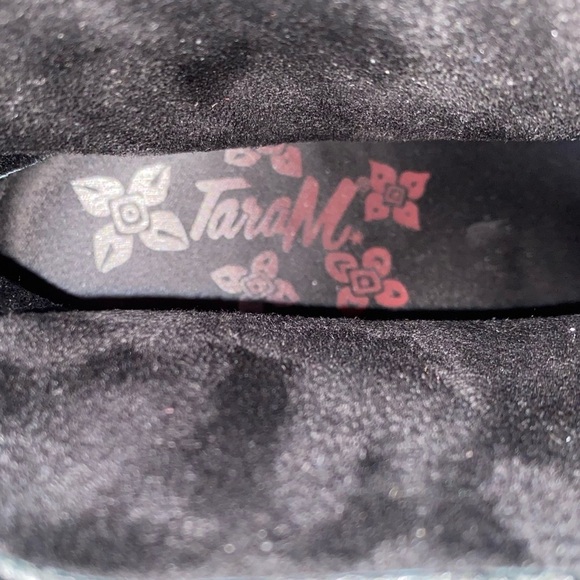 Tara M Taya Black Leather Aztec Western Boots Size 8 - Picture 7 of 7